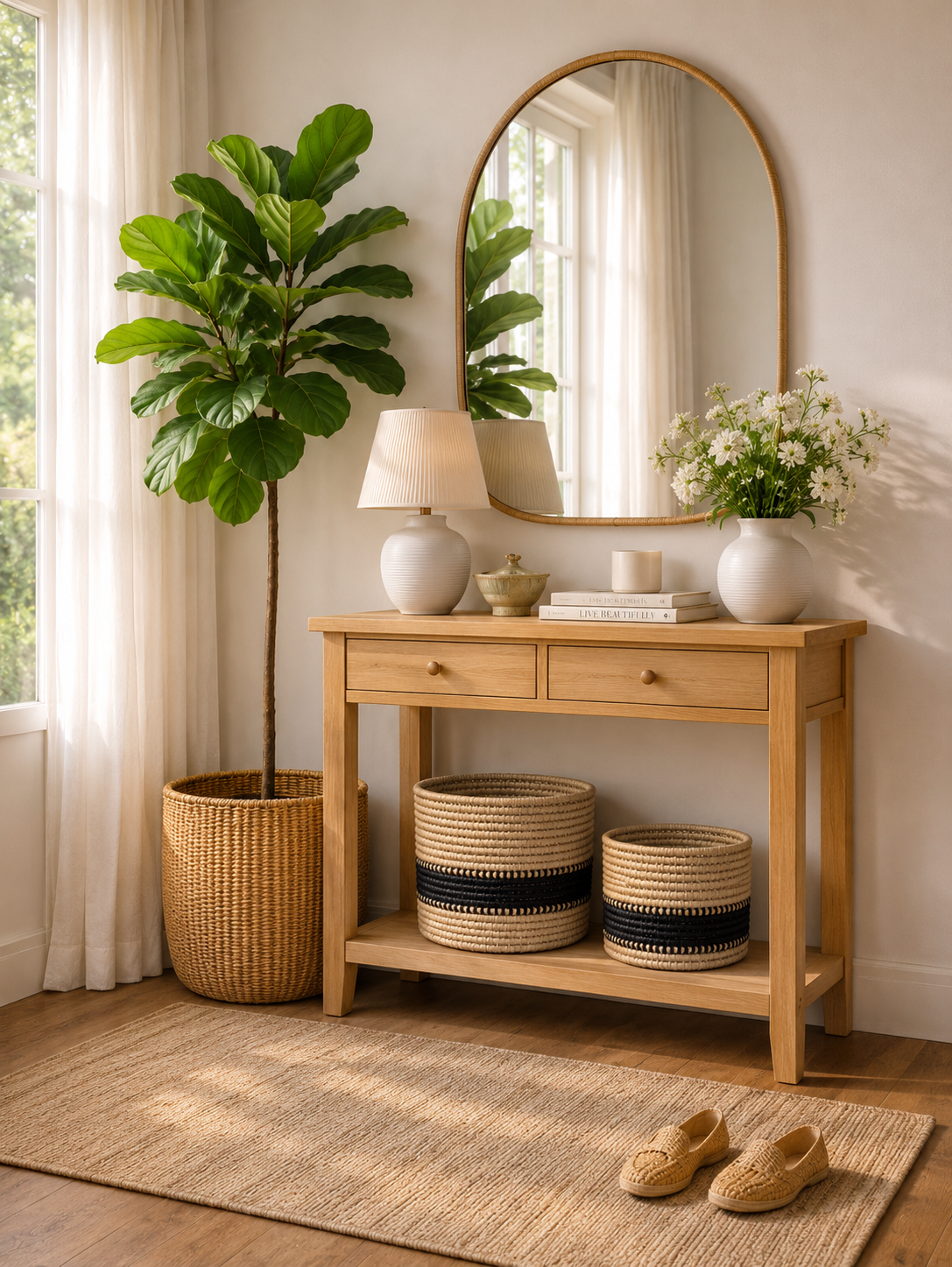 Medium Noir Nest Storage Basket
