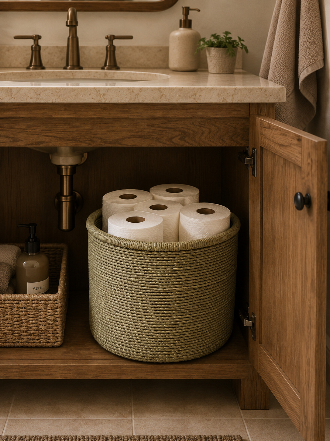 Large Nest & Neat Storage Basket - Natural