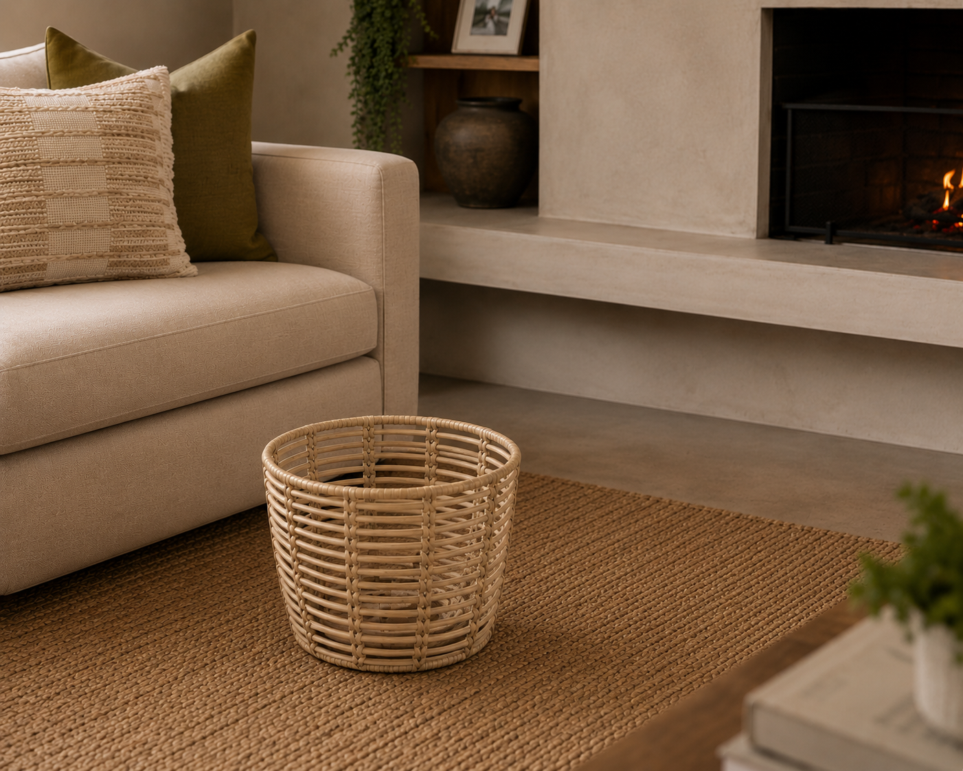 Small Storage Basket (No handles) - Natural