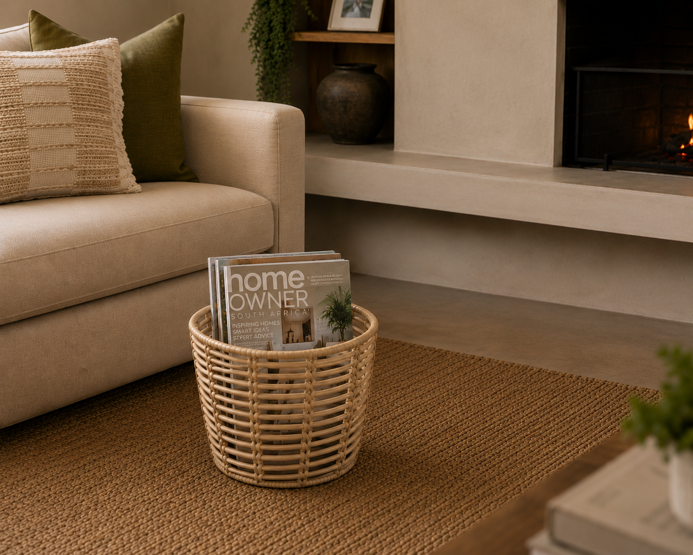 Small Storage Basket (No handles) - Natural