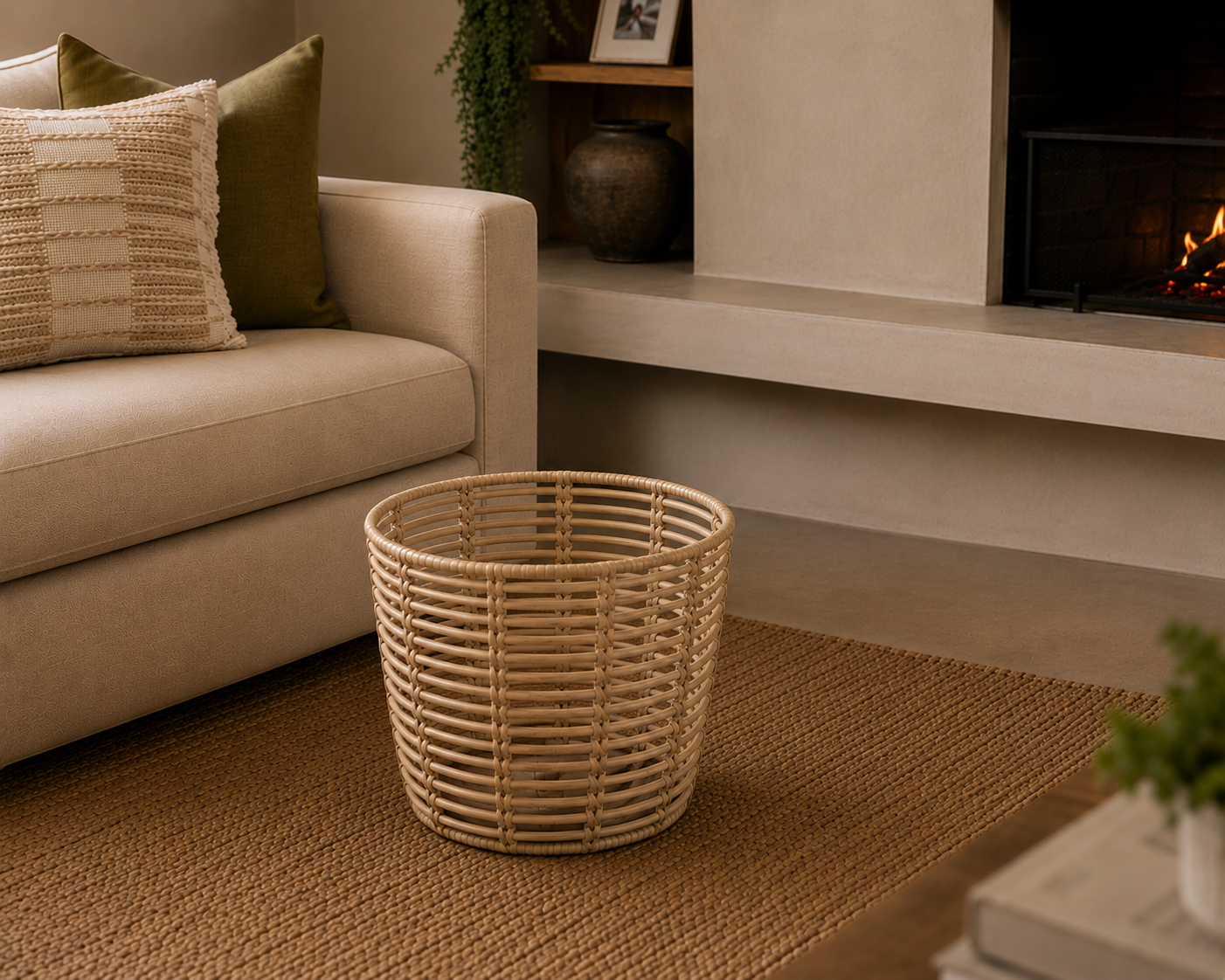 Medium Storage Basket (No handles) - Natural