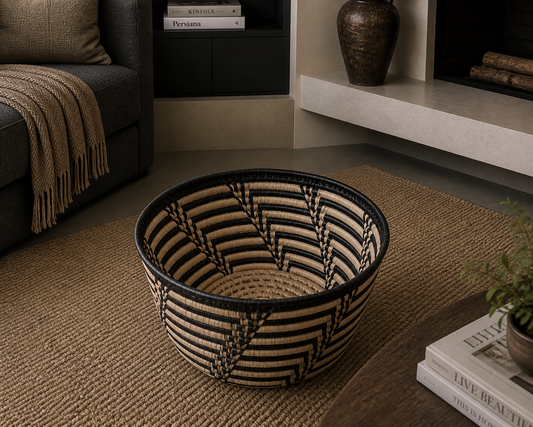 Large Storage Baskets (No handles) - Black & White