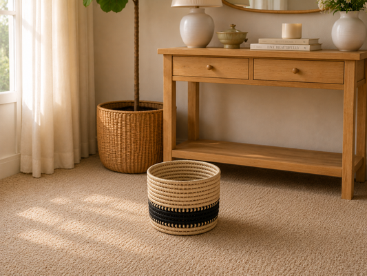 Medium Noir Nest Storage Basket