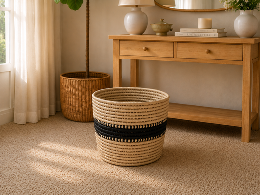 Large Noir Nest Storage Basket